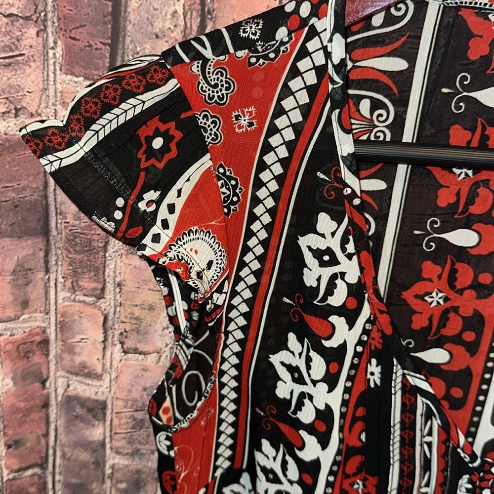 Dkny Jeans Women's Multi-Patterned Button Lightwe… - image 5